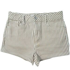 PacSun Striped Denim Shorts, Size 26